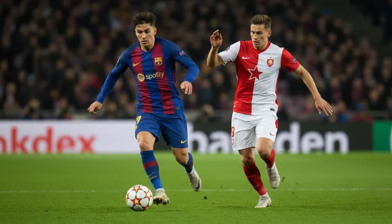 матч Славия Прага — Барселона